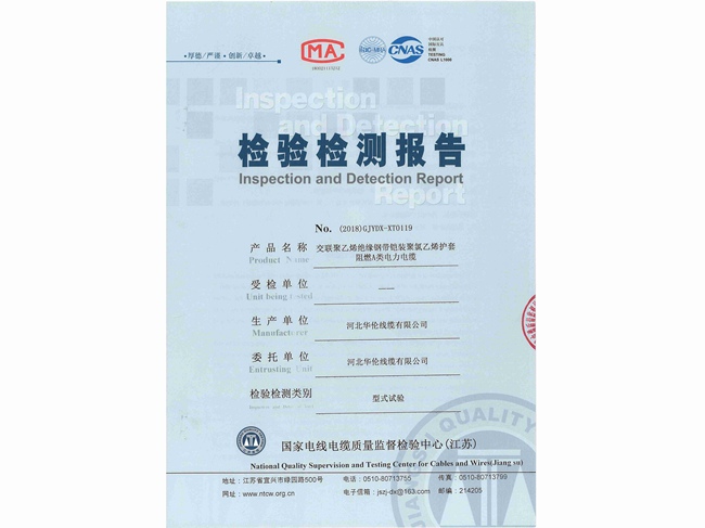 檢驗(yàn)檢測(cè)報(bào)告 